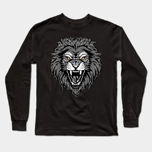 Lion Face Long Sleeve T-Shirt